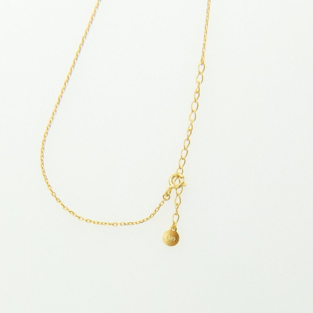 Cate 18K Gold Vermeil Water Droplet Necklace - Picture 8 of 9